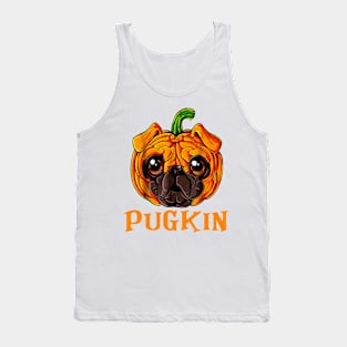 Pugkin Funny Pug And Pumpkin Tank Top